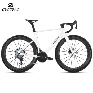 R18 Racing Edition Carbon Fiber Road Bike with Dual Disc Brakes Rigid Suspension for Electric Variable 13 Speed