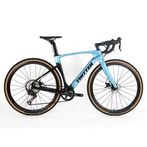 R8 18 Speed Carbon Fibre Road Bicycle Suspension Fork V Brake R3000 City Racing Bikes Ordinary Pedal Front Suspension 700c