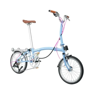 R9 Max Tri-folding Bike 16-inch 9-Speed Steel Frame Lightweight Foldable Bike S Bar M Bar Folding Bicycle