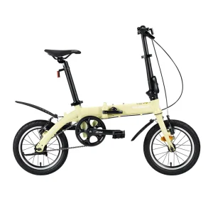 ROCKBROS 14 Inch Folding Bike Mini Lightweight Portable Commuter Road Mountain Bike with V Brake for Men Women Students Workers