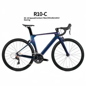 RS-22S Carbon Fiber Frame Fork Road Bike 700*28C Fat Tires Ordinary Pedal Alloy Wheel Racing Triathlon Bike for Adult Cycling
