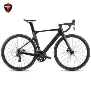 RS-22S Hydr Disc 50H Carbon Fiber Aero Hardtail 22 Speed Road Racing City Bike with Integrated Aluminum Handlebar