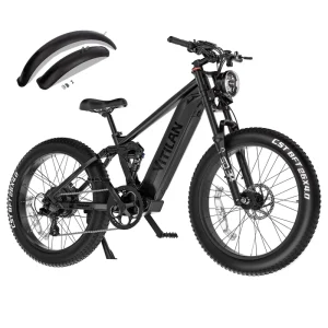 Rear Hub Motor Aluminum Alloy 26×4.0 Lithium Battery 1600W Dual Disc Brake Single Speed Electric Bike