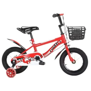 Red Steel Children’s Bicycles Ages 3 to 12 12-inch 16-inch 20-inch Boys’ Girls’ Pedal Bikes Single Speed