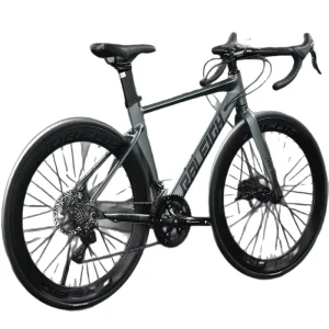 Road Bike 700C Wind Breaking Competition 18 Speed Dropbar Disc Brake Aluminum Alloy City Bike Racing Bike Hard Frame