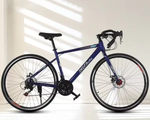 Road Bike Curved 28 Inch Ultra Light Adult Double Disc Brake Aluminum Alloy Frame Ordinary Pedal Bicycle Racing