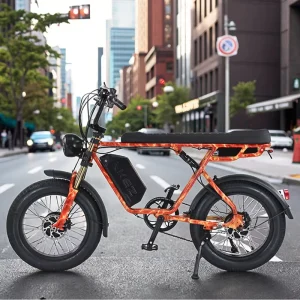 S1 1500W Retro Hybrid Electric City Bicycle, 26Ah Battery, 20-Inch Tires, 25Ah