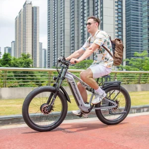 S600 Electric Mountain Bike, Dual Motor, 48V Electric Bicycle, Suspension, Hydraulic Brakes, Suitable for Two Riders
