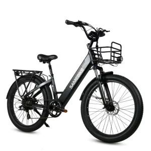 SAMEBIKE RS A01 48V 14A 750W Fat-Tire Electric Hybrid Bicycle for Adults, 60 km Range, 45 km/h Speed, 26-Inch Aluminum Alloy, High-Speed Brushless