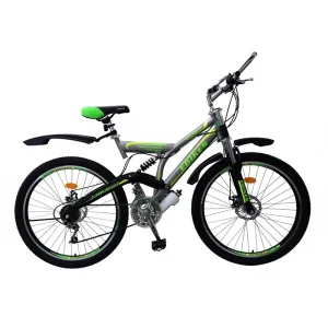 SH-MTB1908 26 Inch Steel Double Suspension Mountain Bicycle 18 Speed