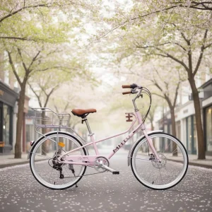 Simple Elegant City Pedal Bike Dutch Handlebar Women Daily Commuter Bike Princess Style Bicycle Large Storage Space Ladies Bike