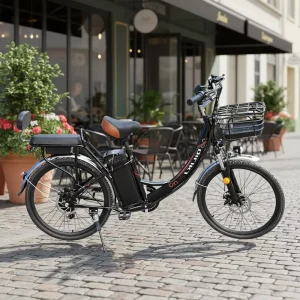 Small Adult Electric Folding Bicycle Chargeable Electric Motorcycle Scooter City Bike