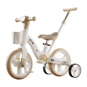Smartcare 3 in 1 Kids Tricycle Balance Bike Walker With Silent Wheels Music Light Adjustable Push Handle For 1 4 Years