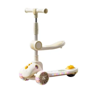 Smartcare Kids 3 in 1 Scooter Balance Bike Foldable With Music Light Height Adjustable Handlebar For 1 12 Years