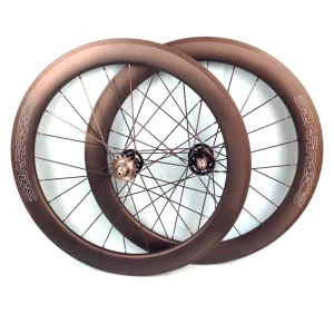 SoarRocs Carbon Track Wheelset 25mm Wide 60mm Depth Front 20h Rear 24 Hole Fixed Gear Wheels 700C Tubular Clincher Track Wheels