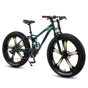 Stable Riding Variable Speed Adult Shock Absorbing Extra Wide 4.0 Tires Off Road Beach Snow Fat Mountain Bike Steel