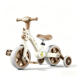 Standard 12 Inch Children’s Bicycle for Export Stable 4 Wheel Kids Bike with Auxiliary Training Wheels and Foot Brake