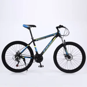 Steel Frame Mountain Bike 21 Speed Front Rear Suspension Adult Women’s Cross-country 26 Inch Disc Brake Shock