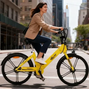 Stock Aluminum Brushless Digital City E Bike 36V 250W Electric City Bike Fast Shipping