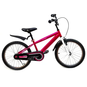 Sturdy 20 Inch Kids Bicycle High Carbon Steel Frame Children’s Bike with Responsive Braking System for Girls Ages 5-8 Years