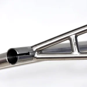 Superlight Customized Industrial Titanium Track Bike with Triangle Frame Thru Axle Compatibility Cutting Welding Services