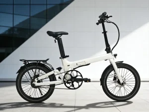 T800 Carbon Fiber 20 Inch Folding Electric Bike Hidden Seat Tube Lithium Battery Belt Drive Rear Suspension Urban Travel