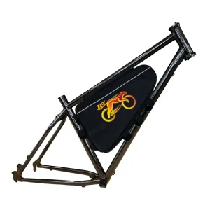 TRB All Terrain Pure Handmade Chrome Molybdenum Steel Electric Bicycle Fat Bike Frame 27.5 Inch Suitable for Various Surfaces