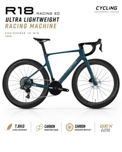 TWITTER R18 Carbon Racing Road Bike Lightweight Aero Bicycle for Professional Cycling Training & High Speed Performance Riding