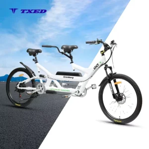TXED 26” Double Saddle Electric Tandem Bicycle