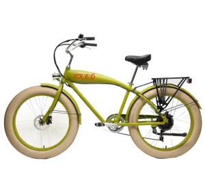 TXED 26 Inch Beach Cruiser Electric Fat Bike Chopper 48v Snow Electric Bike