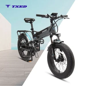 TXED 500W 7 Speed Brushless Motor Disc Brake Foldable Easy to Carry Daily Riding Folding Electric Bicycle