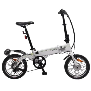 TXED European Warehouse Electric Easy Folding to Carry Fold Bike Brushless 36V/250W Motor 10.4Ah Electric Folding Bike