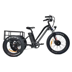 Three Wheels Drive Electric Cargo Bike Aluminum Alloy Three Wheels Electric Cargo Bike