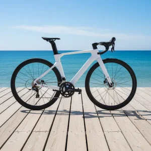 Thru Axle Disc Carbon Road Bike 24-Speed Aero Racing Bike for Competitive Cycling & Triathlon Training Bicycle