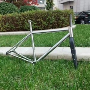 Titanium Bike Frame Kit for Road Bicycles Gravel Compatible Flat Disc Mount