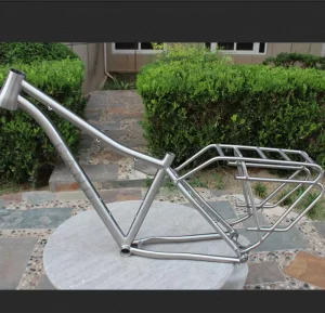 Titanium MTB Mountain Bicycle Frames 26er Durable Titanium Mtb Bike Frame with Rear Rack Ti Mtb Bike Frames 27.5