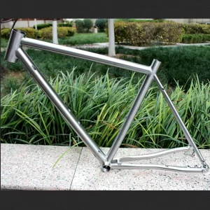 Titanium Road Bicycle Frame with Thru Axle Titanium Gravel Bike Frames 700X45C Ti Road Bike Frames Inner Line Routing