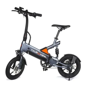 Tourwheel sports 14 inch folding e bike aluminum electric city bike hybrid bicycle