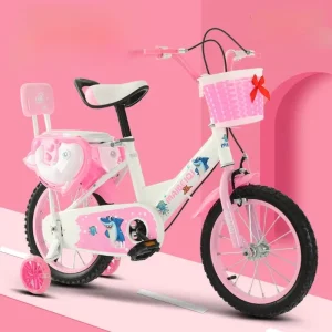 Training Wheels Included Bicycle Bike for Kids 12” 14” 16” 18” Girls Toddler Children’s Bicycle With Backrest