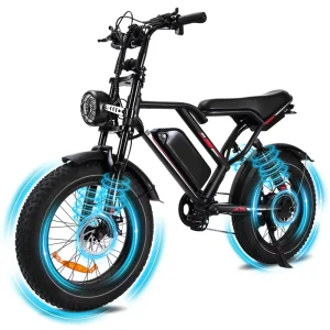 US Eu Warehouse Fat Tire Ebike Electric Bike Mountain E Bike 48v 20 Inch Electrically Bicycle Lithium Battery Electric City Bike