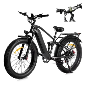 US Warehouse AWD K800 UL Electric Bike X26B1000W 2000W 48V 26″ Motor Bike Fat Tire Mountain Snow Bicycle Ebike