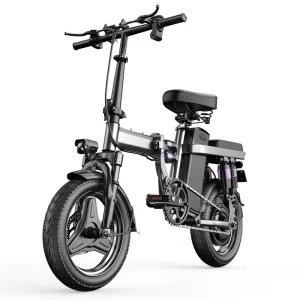 US Warehouse Potable 48V 15AH Lithium Battery 400W Rear Hub Motor Disc Brake Electronic Folding Bike for Adults