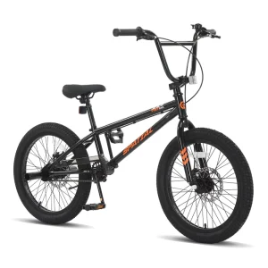USA Warehouse Freestyle Kids BMX Bikes 20″ Kids Extreme Sports Single Speed Gear Steel Fork Disc Fancy Skills for Street Usage