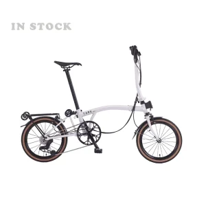 Ultra-Light 16-inch Aluminum Alloy Commuter Folding Bike 7-Speed U Brake Cr-MO Style Portable Adjustable Seat