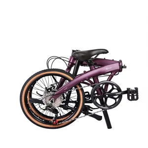 Ultra Light Aluminum Alloy 8 Speed 20 Inch Disc Brake Air Tyre 150kg Load Capacity Portable Folding Bike for Men