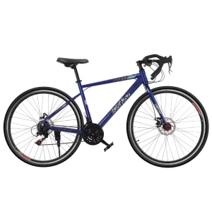 Ultra-Light Drop Bar 700c Aluminum Alloy Frame Road Bike with Shimano Speed Disc Brake for Men