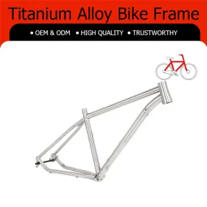 Ultra Lightweight CNC Machined GR9 Titanium Road Bike Frame for High Performance Racing Endurance Gravel Cycling