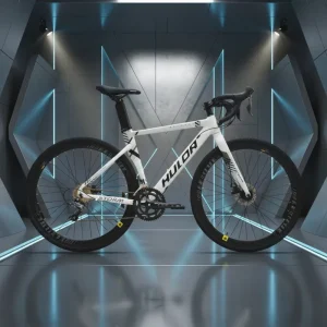Ultralight Aluminum Alloy Hardtail Road Bike 700c 16 Speed Shifting 160mm Mechanical Disc Brakes Racing City Bike