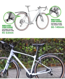 Ultralight Bicycle Fenders 700c Easy Clip on Mud Guard for Road Bike Gravel Bike