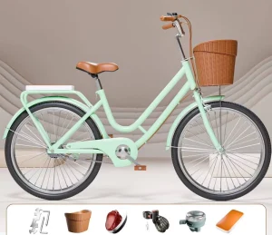 Unisex 24 Inch Single &Variable Speed Steel Frame City Bicycle Custom Colors Ladies Bike